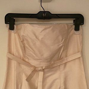 Blush Raw Silk Bridesmaid Dress Size 4